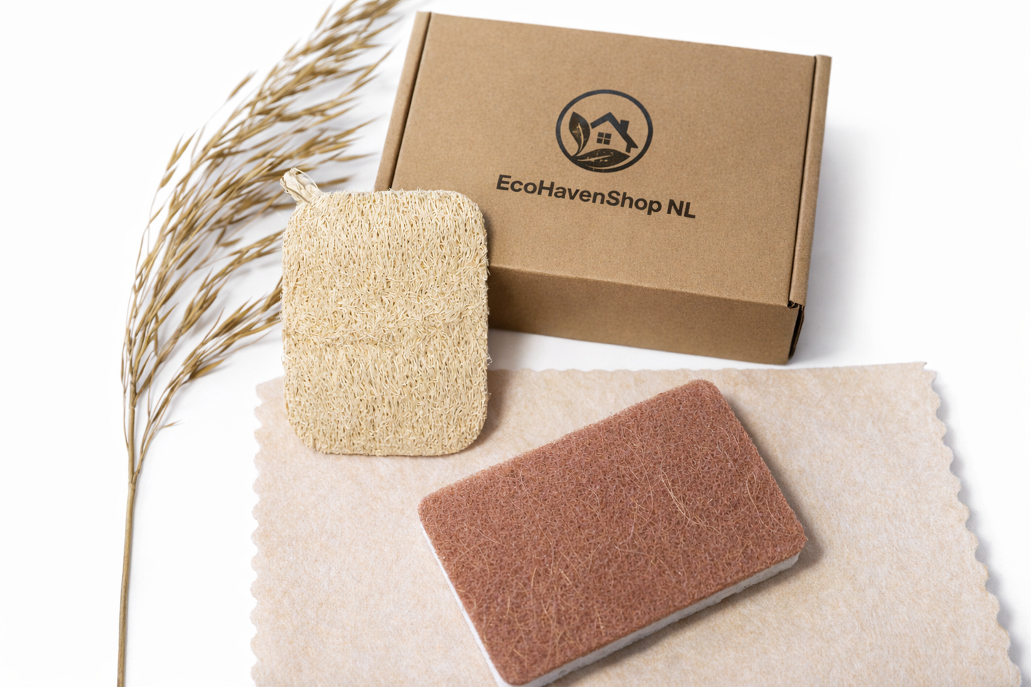Compostable Cellulose & Coconut Scrubbing Sponge 3-6-Pack | EcoHavenShop