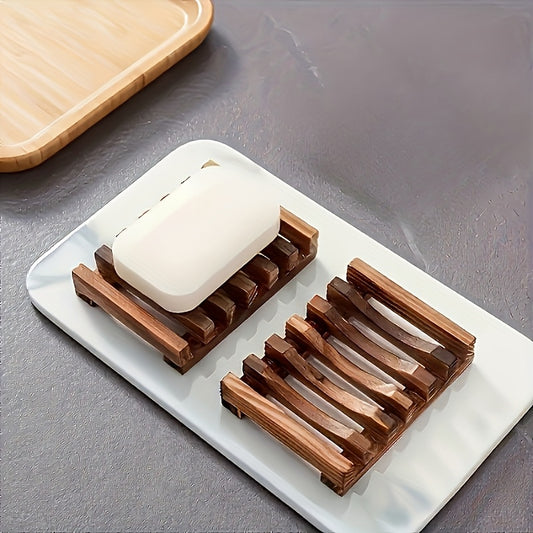 High-Quality Wooden Soap Dish Set