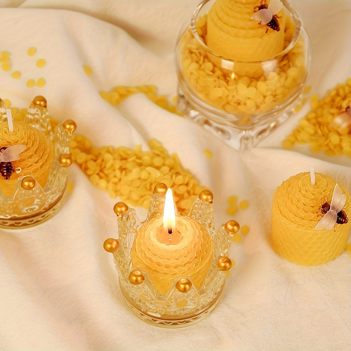 Beeswax Candles Set