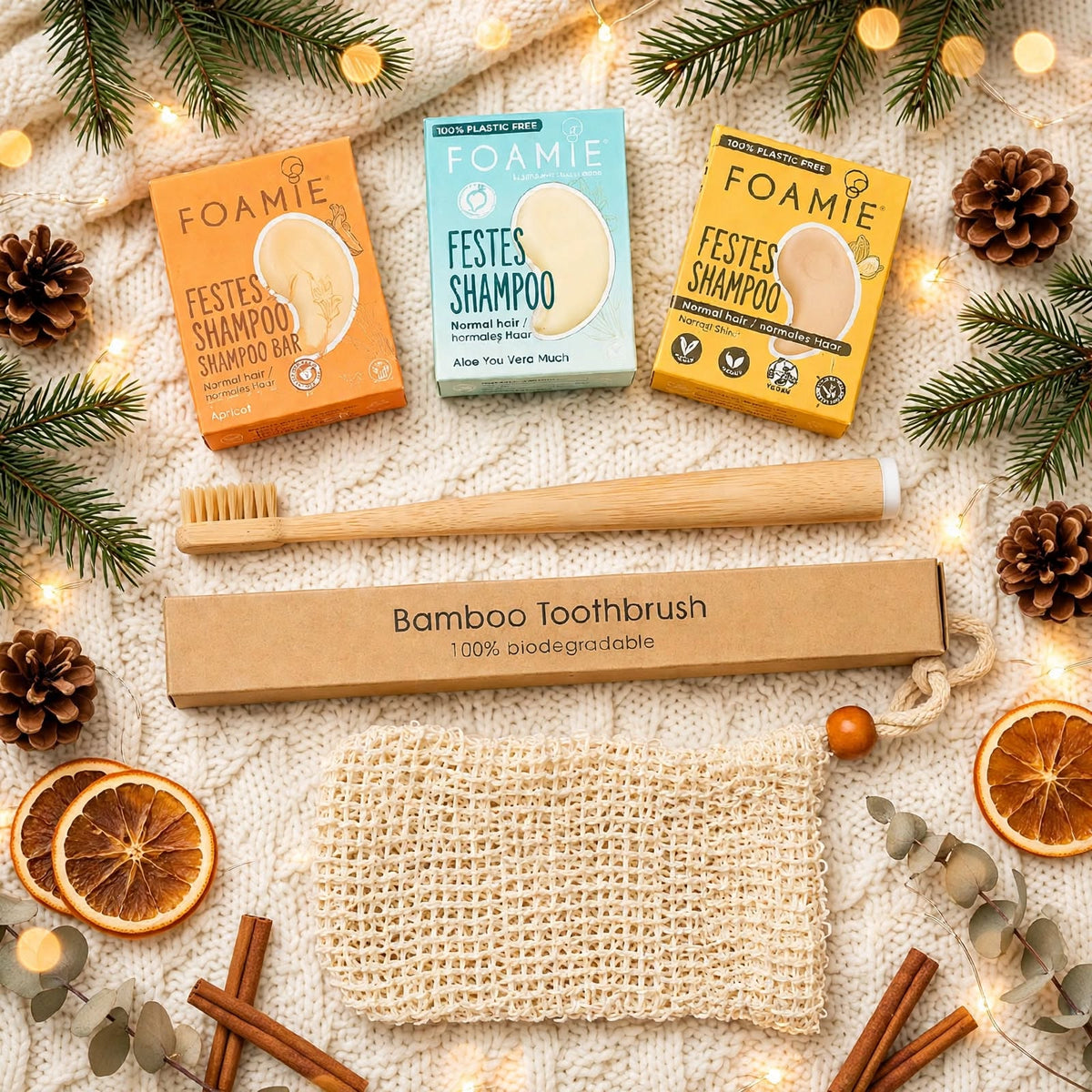 Eco Bath & Dental Travel Set – Sustainable Bathroom Essentials & Plastic-Free Travel Kit