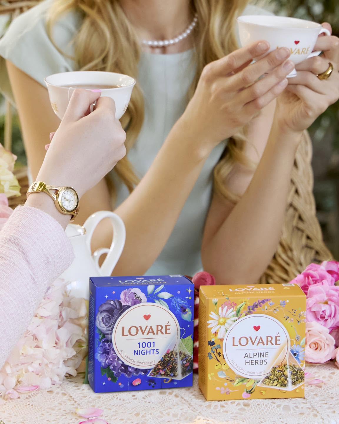 Lovaré Alpine Herbs – Premium Herbal Pyramid Tea (15 Tea piramids)