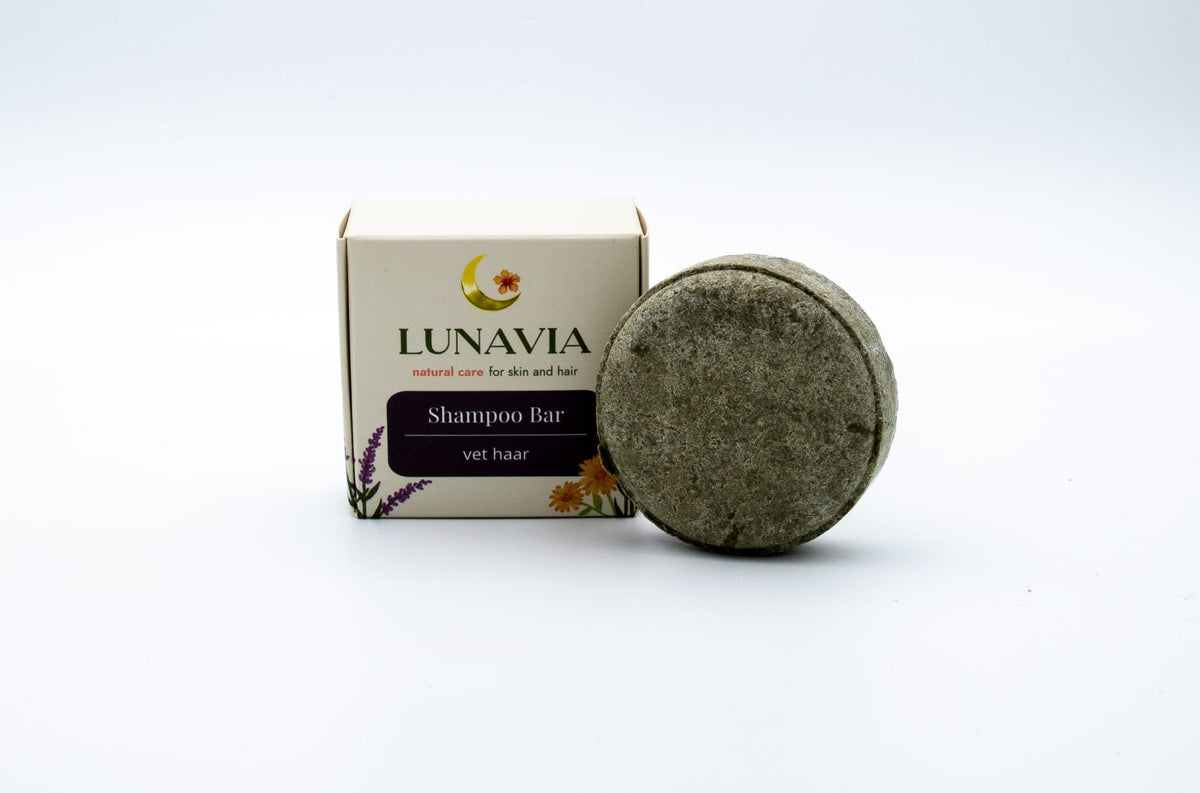 Lunavia Shampoo Bar – Natural Solid Shampoo for Fat, Dry, Curly Hair & Sensitive Scalp