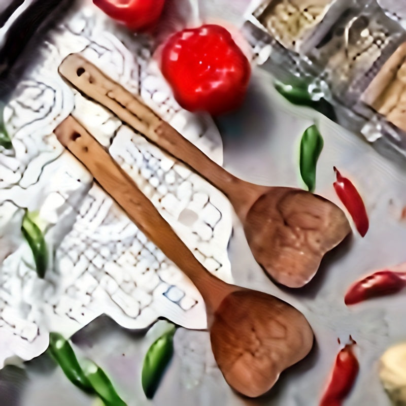 Acacia Wooden Heart Spoon