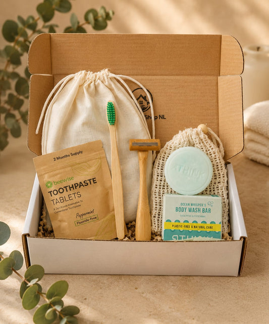 Zero Waste Travel Kit – Duurzame Toilettas Set voor Hem & Haar | Flight Friendly Eco Care Set