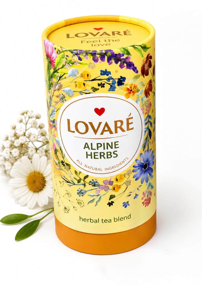 Lovaré Alpine Herbs Premium Herbal Tea Blend – 80g Loose Leaf Tea