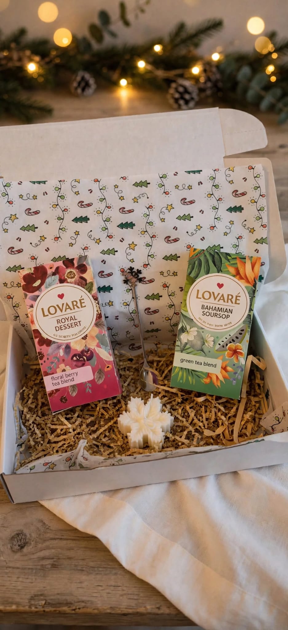 Winter Tea Gift Set  Lovare Royal Desert & Bahamian Soursop