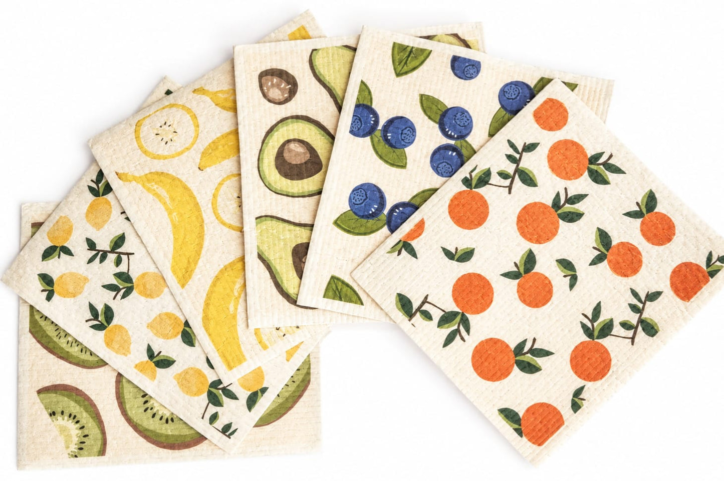 Eco Haven Shop Swedish Dishcloths 6 Pack – Reusable Kitchen Cleaning Cloths