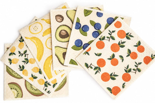 Eco Haven Shop Swedish Dishcloths 6 Pack – Reusable Kitchen Cleaning Cloths