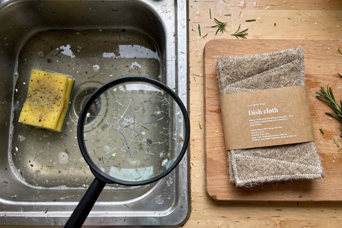Reusable Hemp Dish Cloth Set – 3 Natural Kitchen Cleaning Cloths | 635 GSM