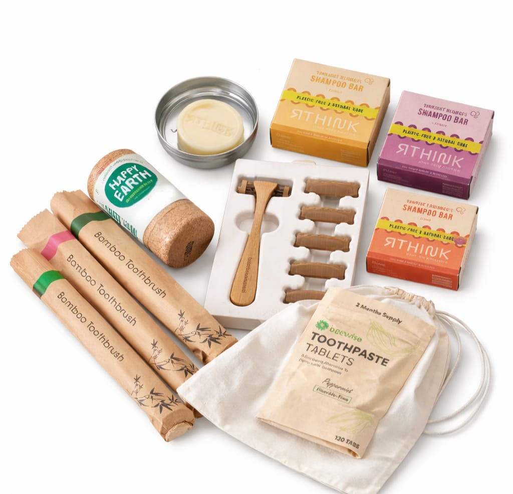 Familie Reis Set – Handbagage Proof & Plasticvrij | Complete Duurzame Travel Kit (4 Personen)