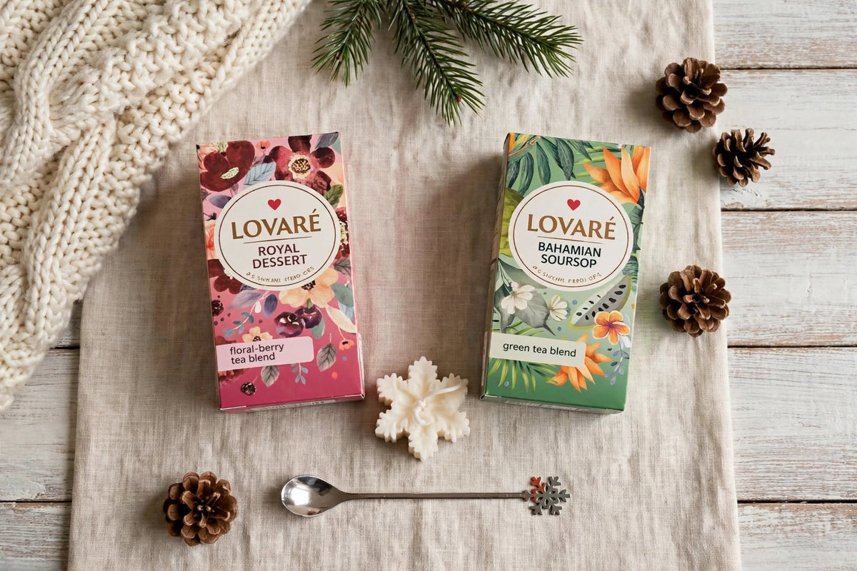 Winter Tea Gift Set  Lovare Royal Desert & Bahamian Soursop