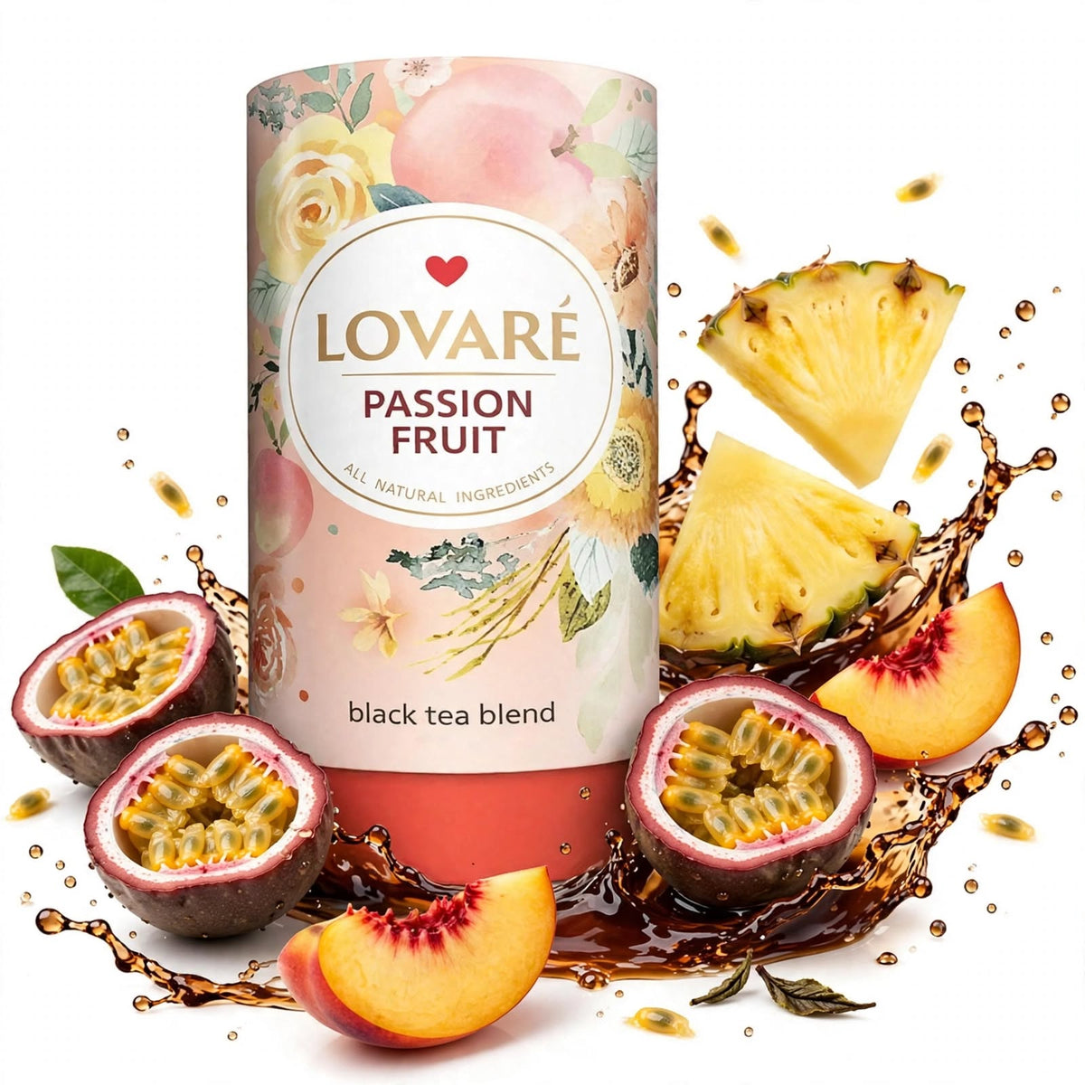 LOVARÉ Passion Fruit – Losse Zwarte Thee 80 g