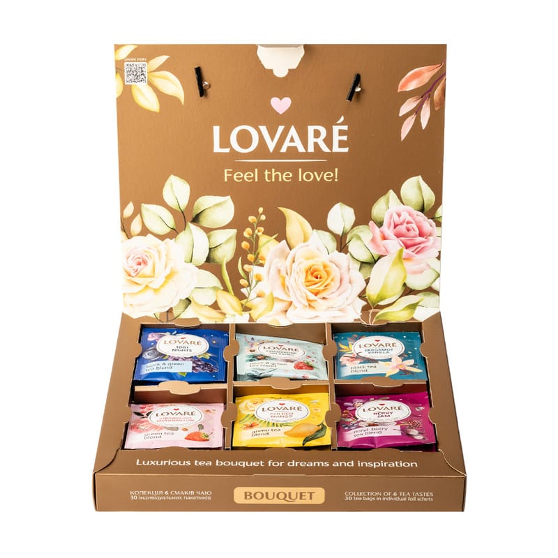 LOVARÉ Winter Bouquet – Premium Thee Cadeauset – Luxe Theecollectie – Winter & Kerst Cadeau