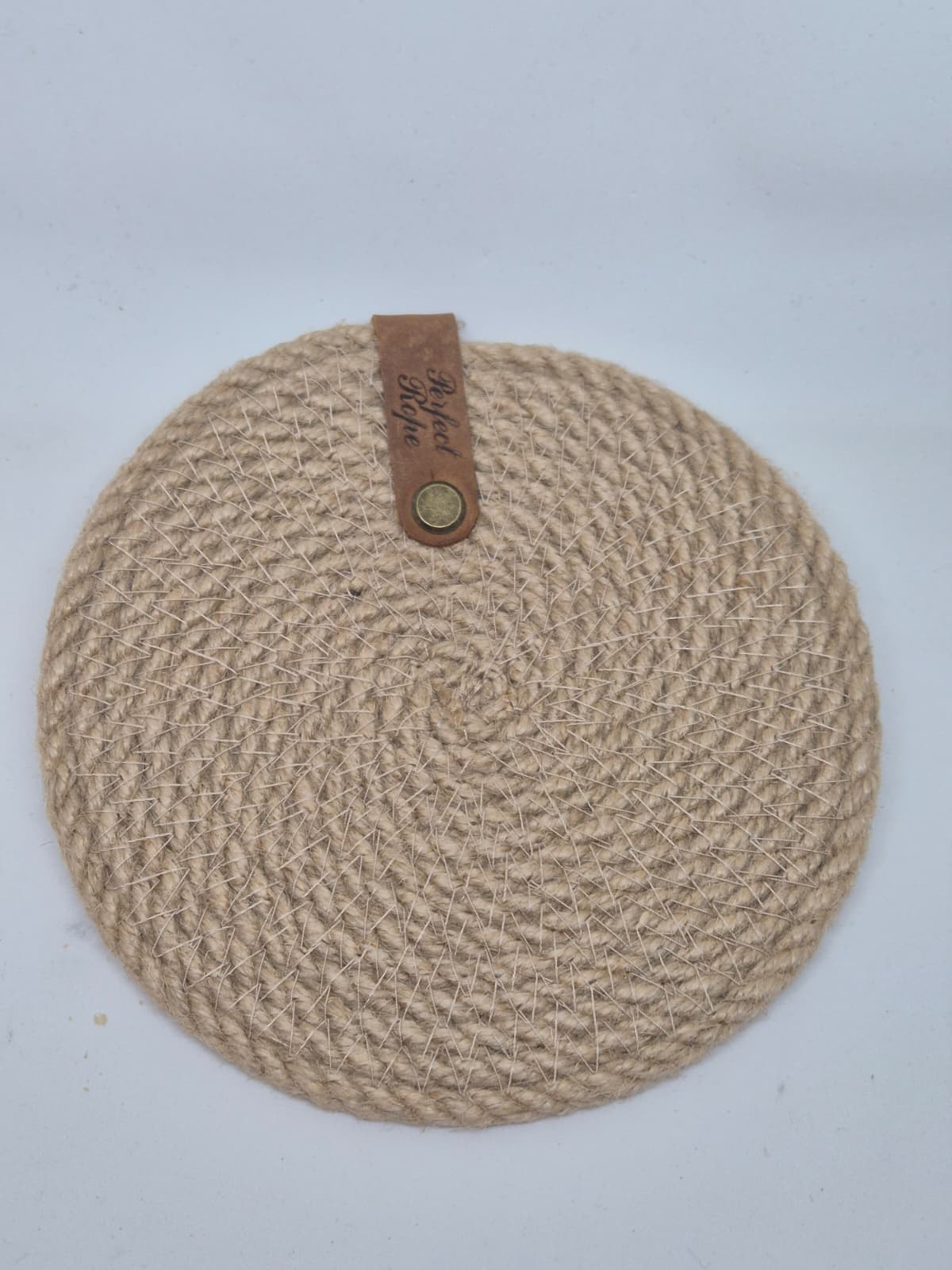 Handmade Jute Coasters – Natural Eco Table Coasters 15 cm | Handgemaakte Jute Onderzetters