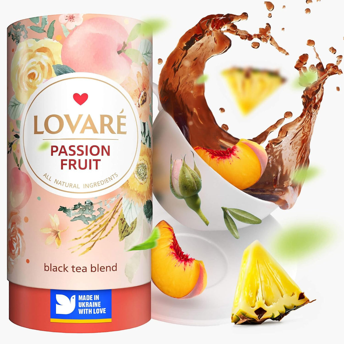 LOVARÉ Passion Fruit – Losse Zwarte Thee 80 g