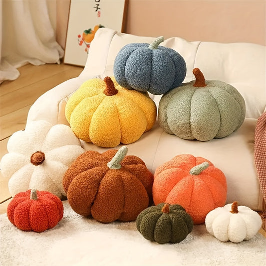 🎃 Cozy Halloween Pumpkin Plush Throw Pillow