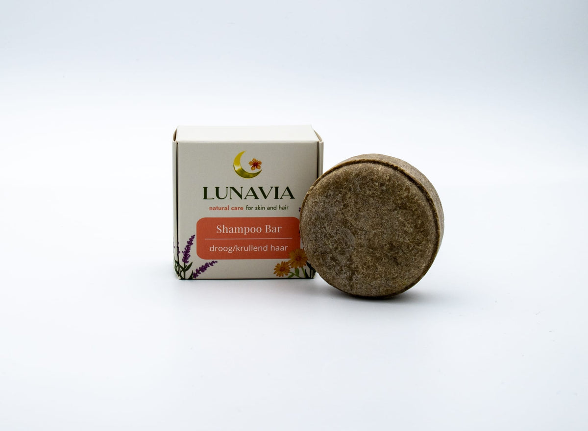 Lunavia Shampoo Bar – Natural Solid Shampoo for Fat, Dry, Curly Hair & Sensitive Scalp