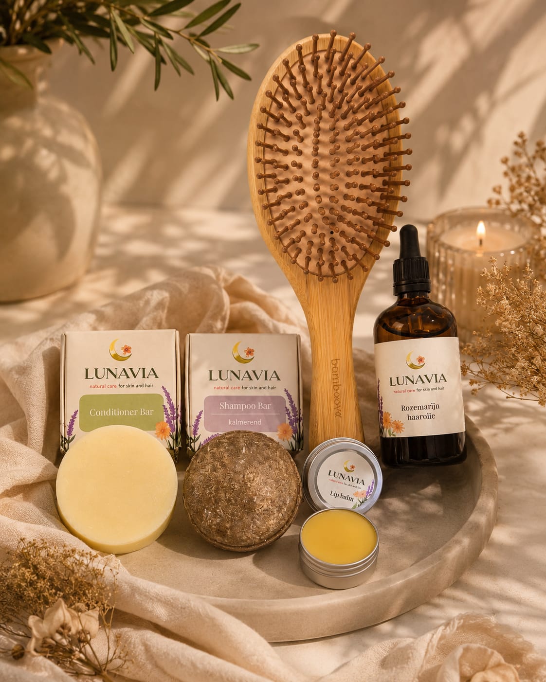 Natural Hair Care Gift Set | Rosemary Hair Oil & Herbal Hair Ritual