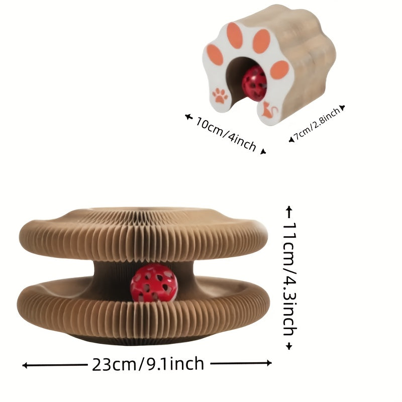 Magic Organ Cat Scratch Board with Ball Track