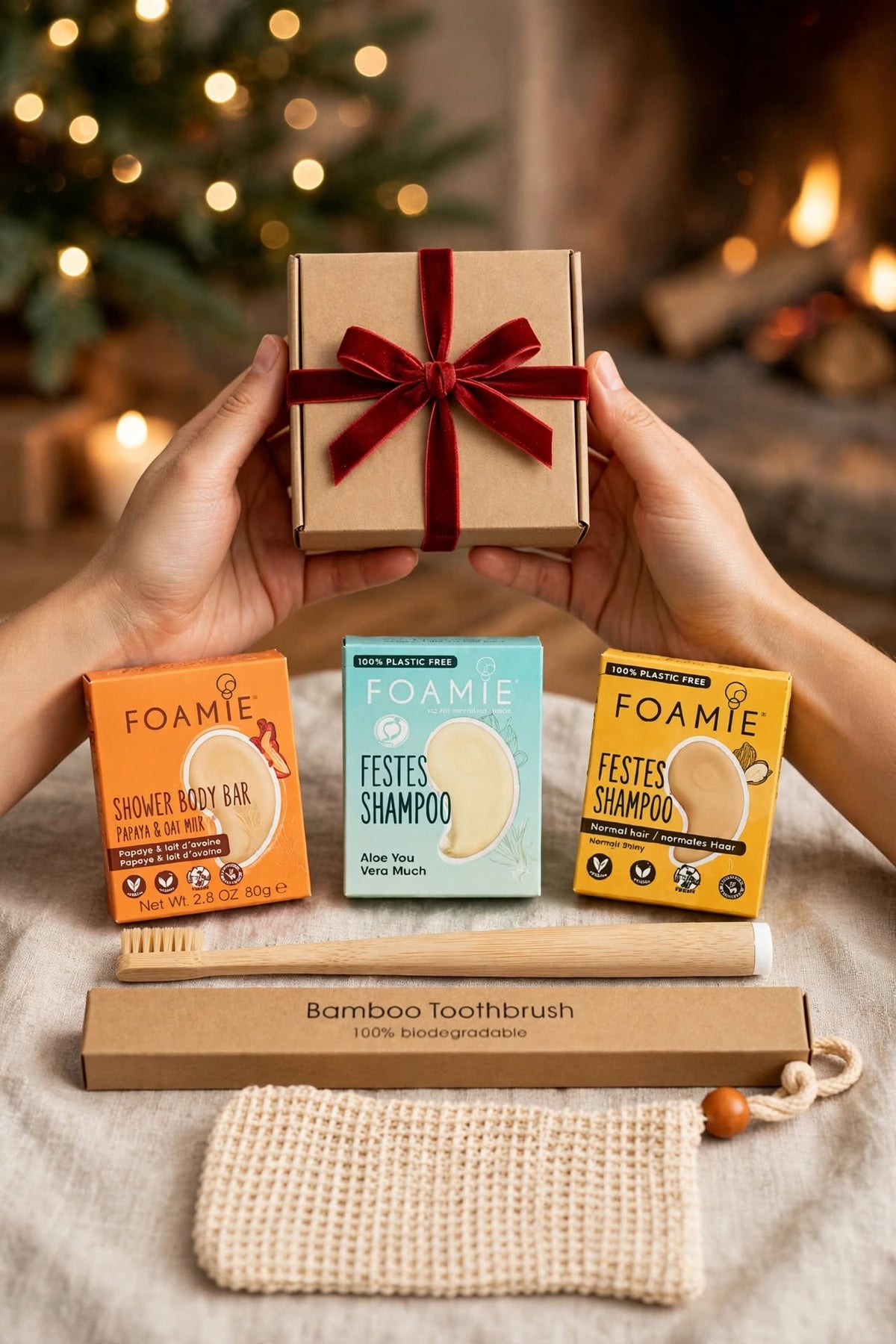 Eco Bath & Dental Travel Set – Sustainable Bathroom Essentials & Plastic-Free Travel Kit