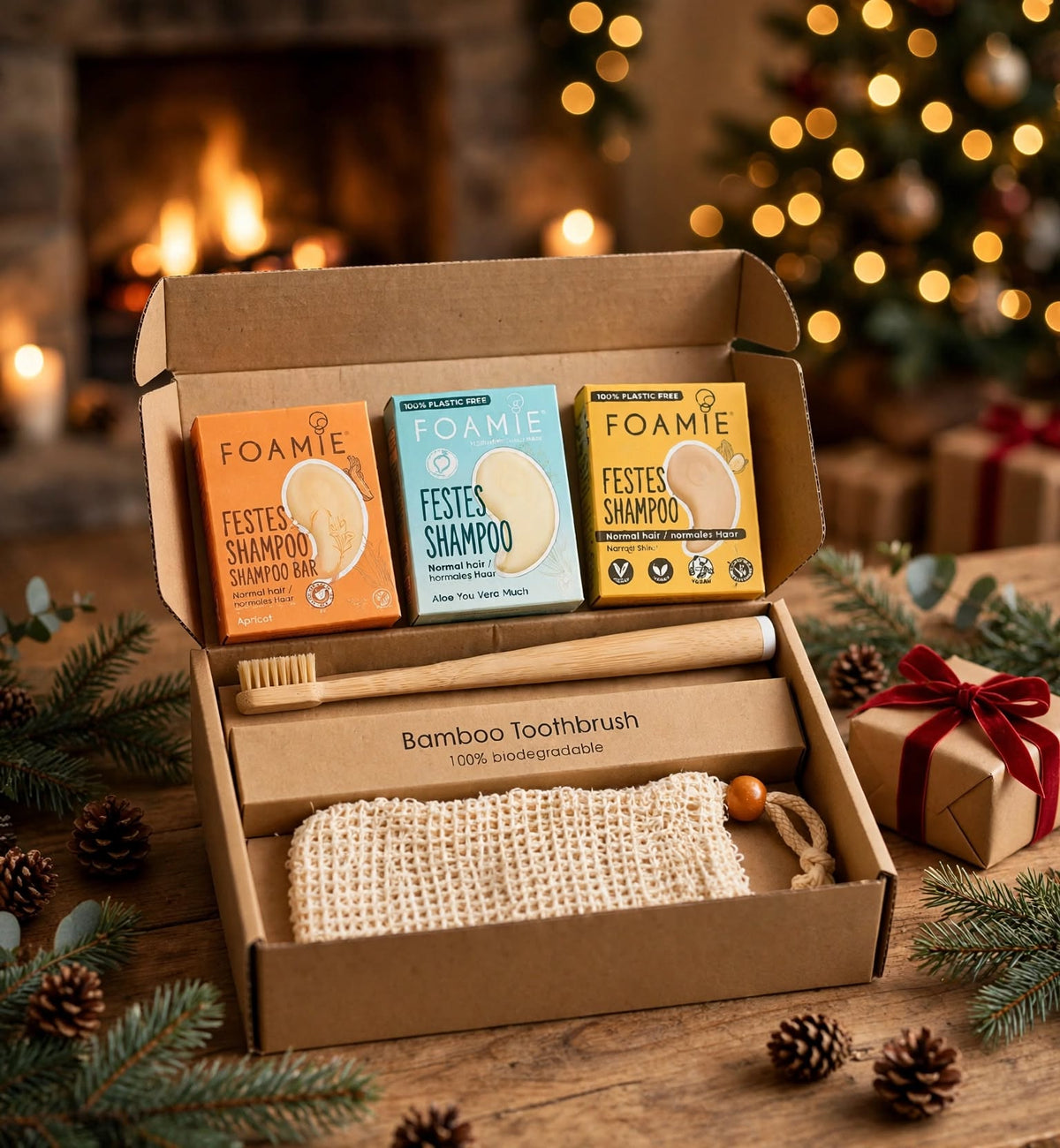 Eco Bath & Dental Travel Set – Sustainable Bathroom Essentials & Plastic-Free Travel Kit