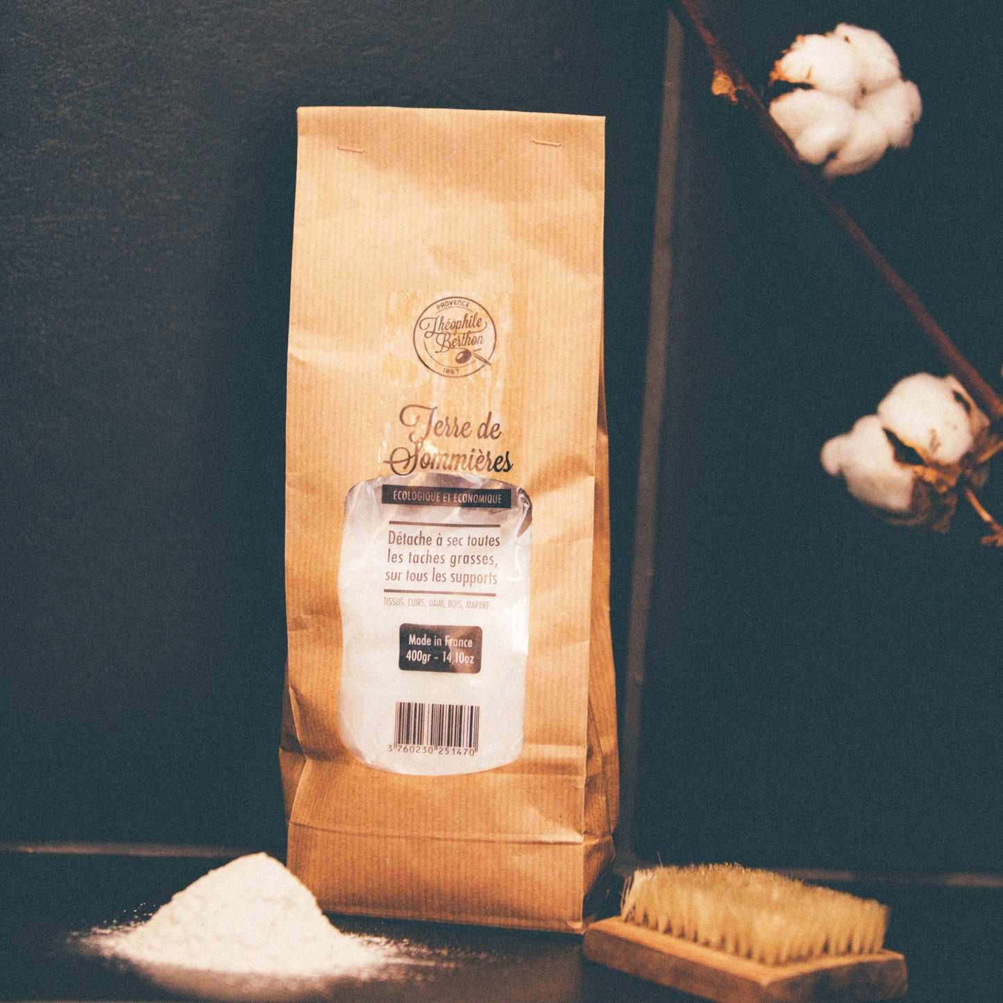 100% Natuurlijke Vlekkenpoeder  en Dry Stain Remover – Terre de Sommières 400g | Eco-Friendly