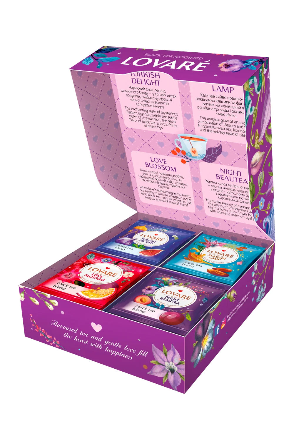 LOVARÉ Oriental Assorted Premium Tea Collection – 32 Tea Bags, 64 g