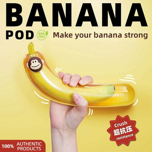 Joie Banana Pod Banana Storage Case Storage Box Fruit Protector Case Portable for Travel Picnic Fitness Food Anti-Squeezing