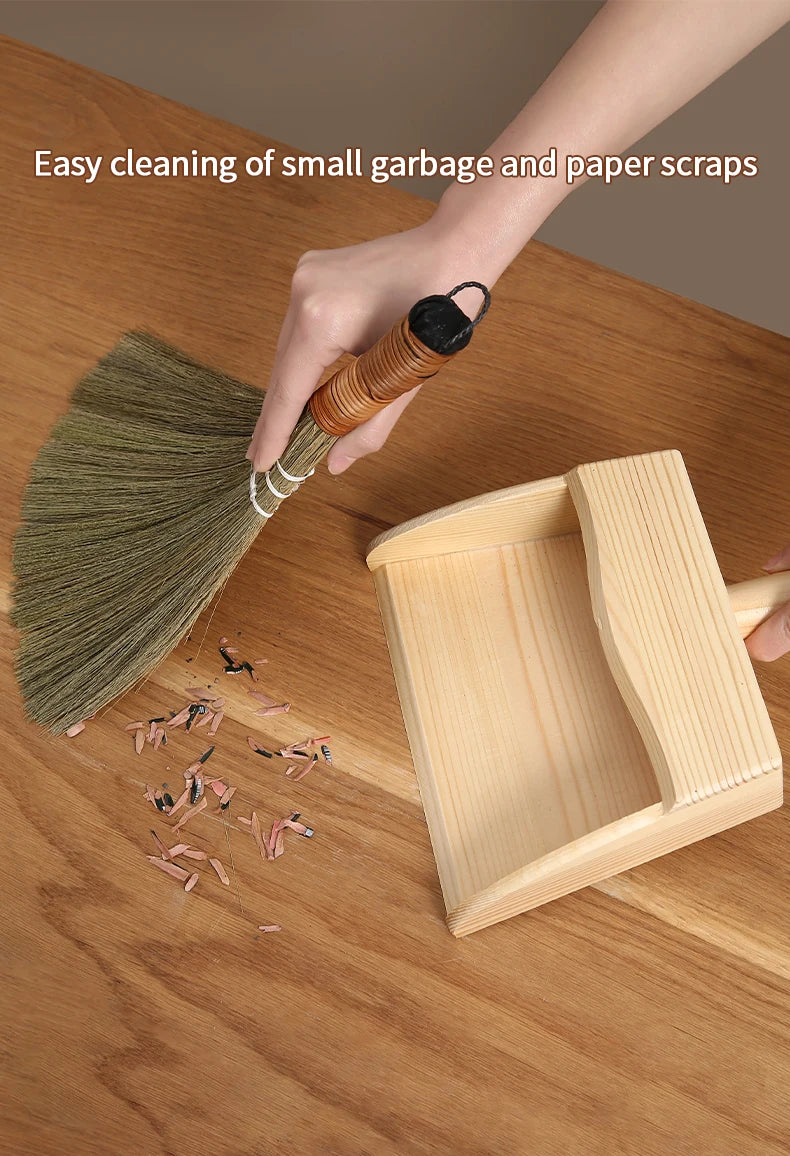 Mini Desktop Broom & Dustpan Set