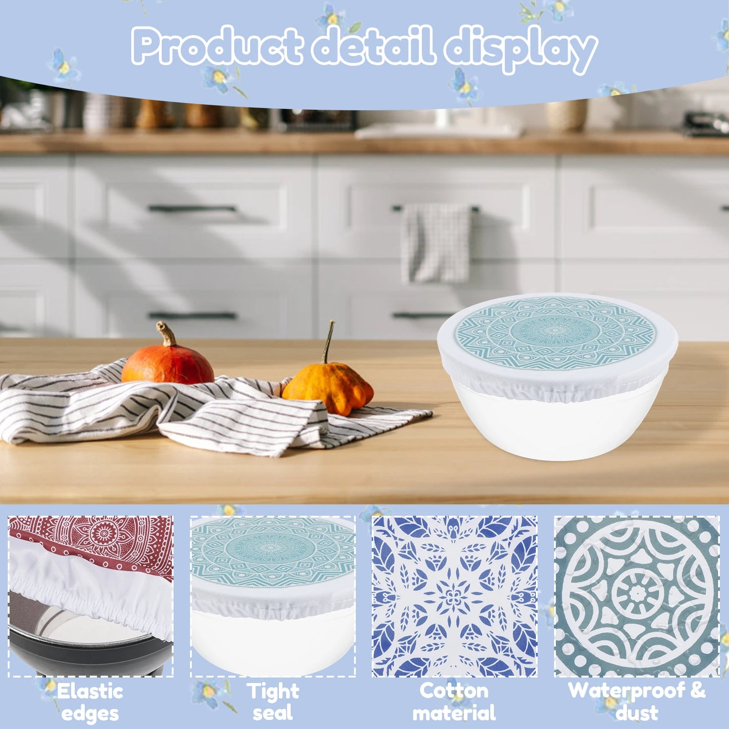 Herbruikbare katoenen komhoezen - set van 10 | Ecologische voedselopslag 