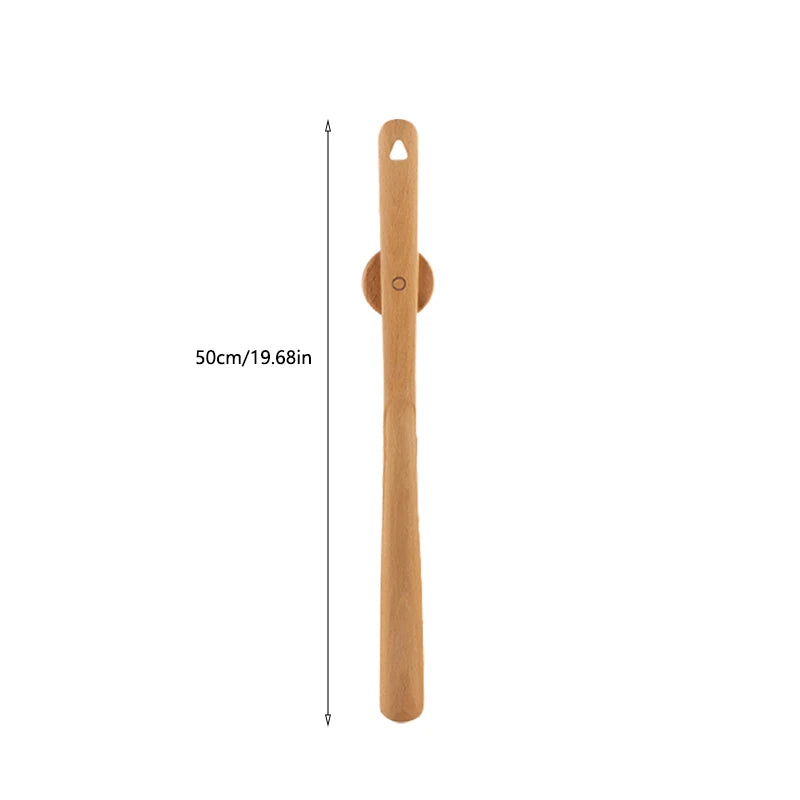 Premium Beech Wood Long Handle Shoehorn