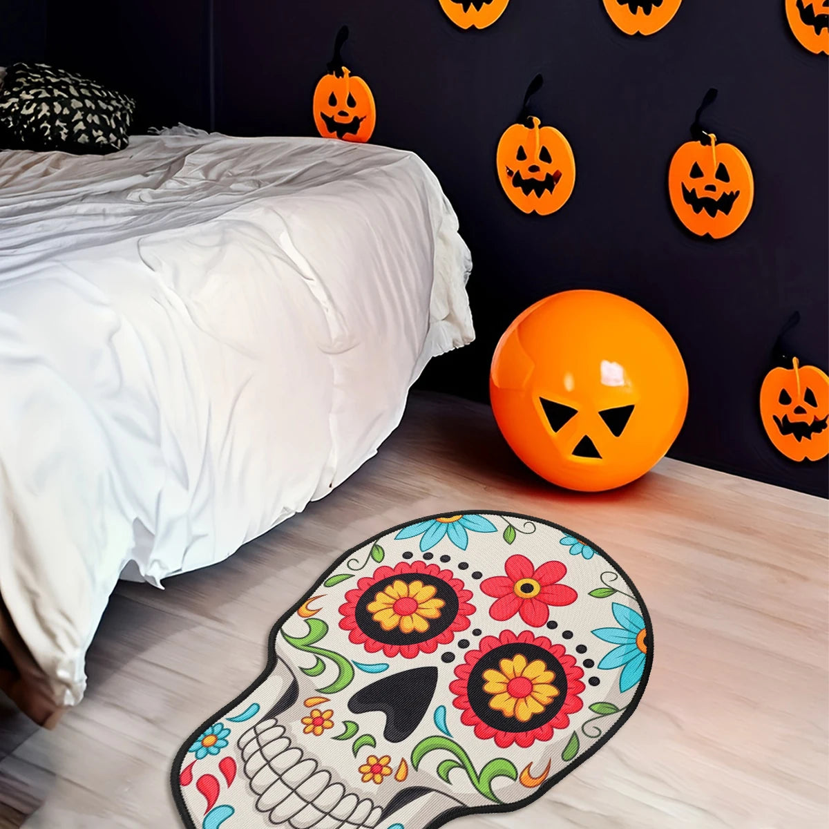 Skull Doormat – Mexican Day of the Dead & Halloween Entrance Rug