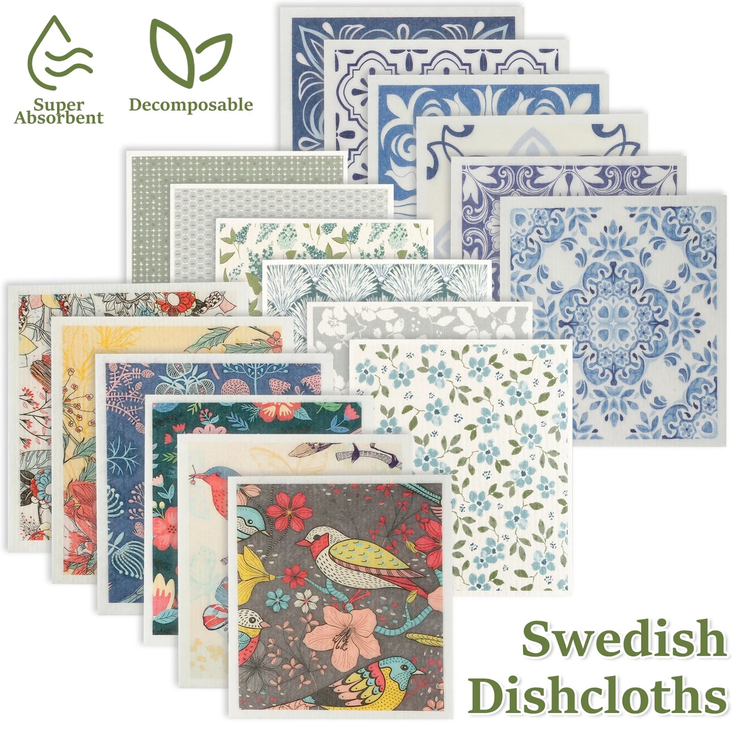 Swedish Reusable Kitchen Towels 6pc