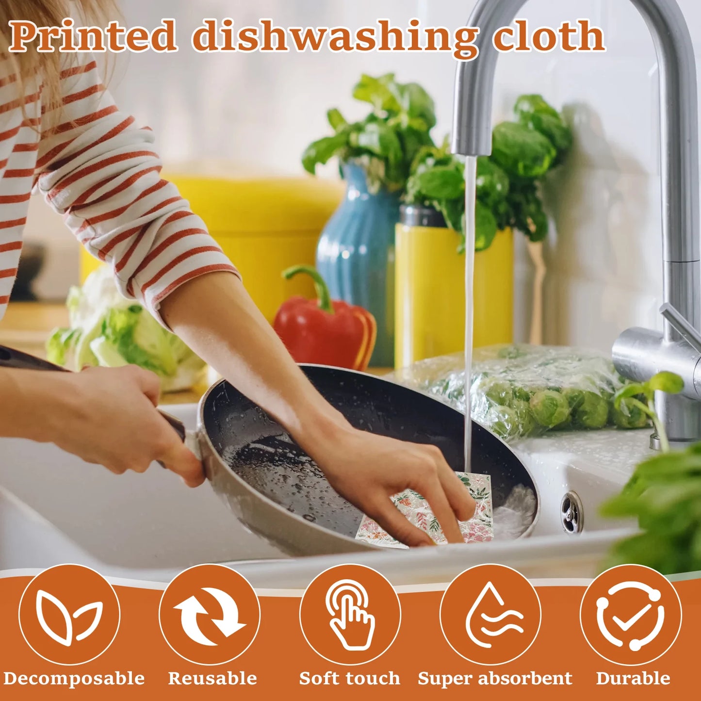Swedish Reusable Kitchen Towels 6pc