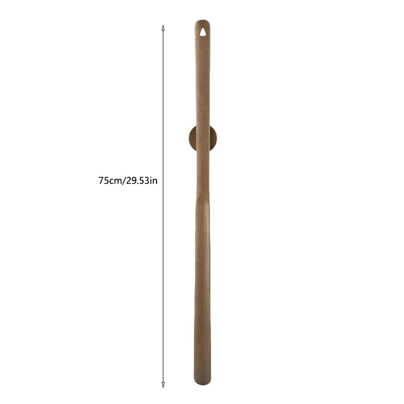 Premium Beech Wood Long Handle Shoehorn