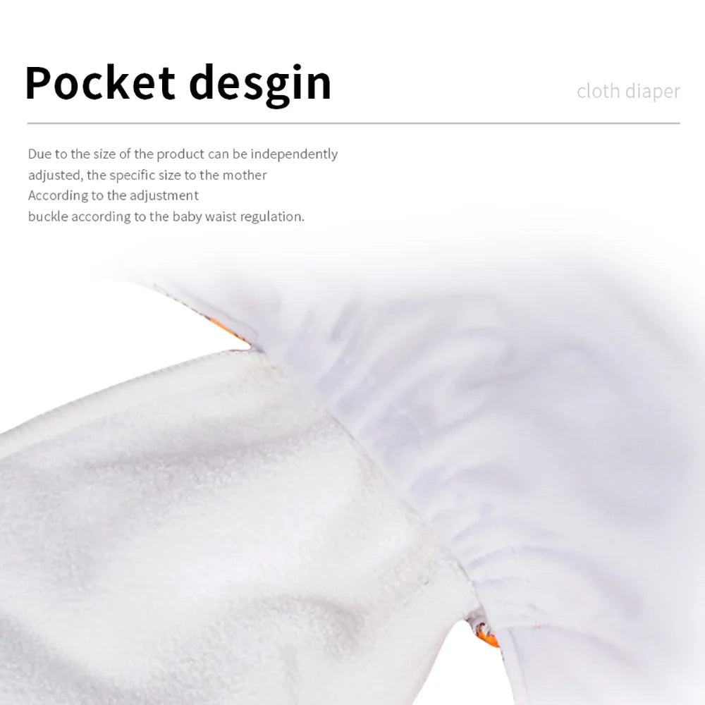 4Pcs/Set Eco-Friendly  Reusable Baby Diapers