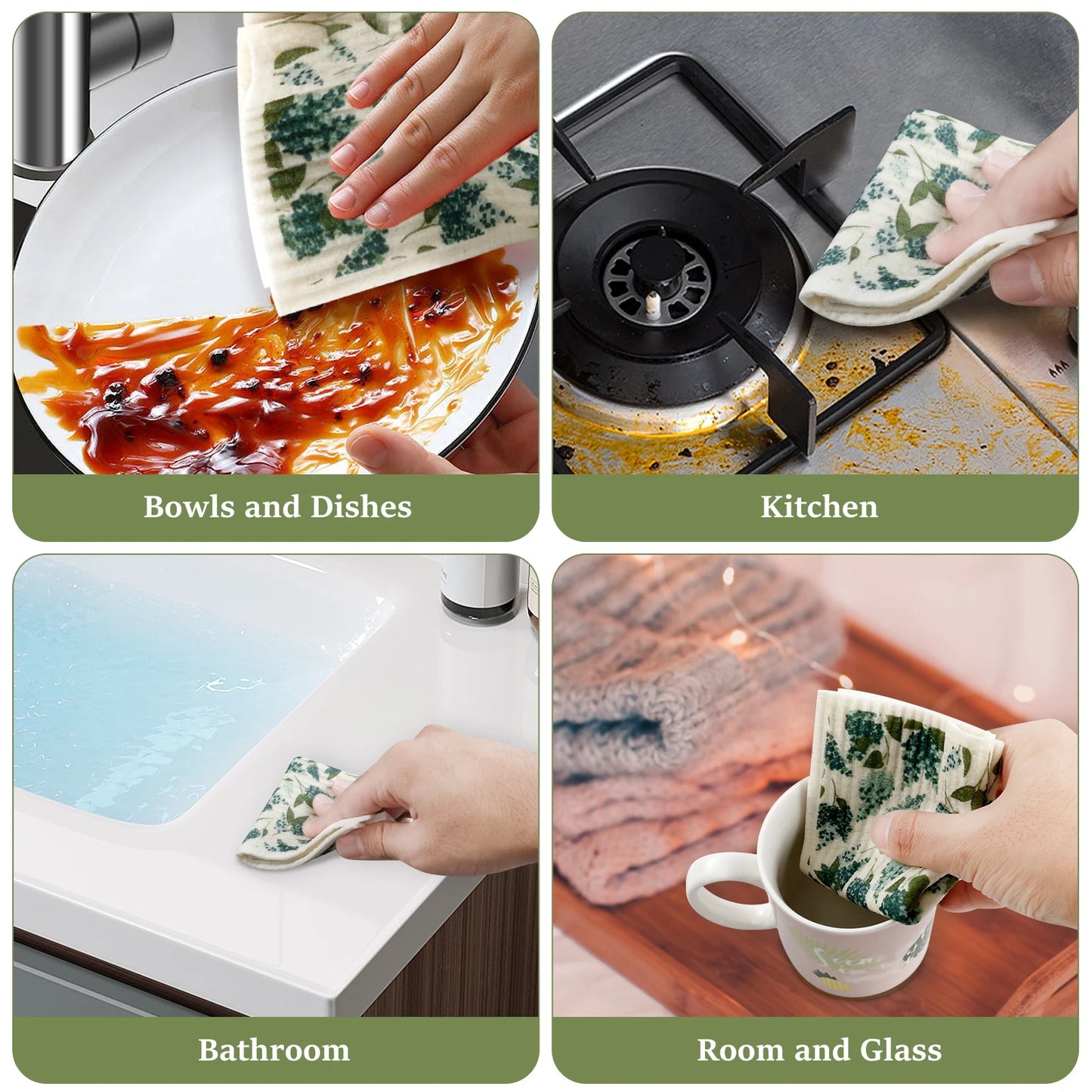 Swedish Reusable Kitchen Towels 6pc