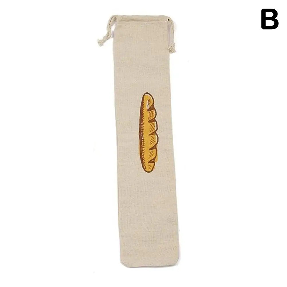 Natuurlijke linnen broodbewaarzak