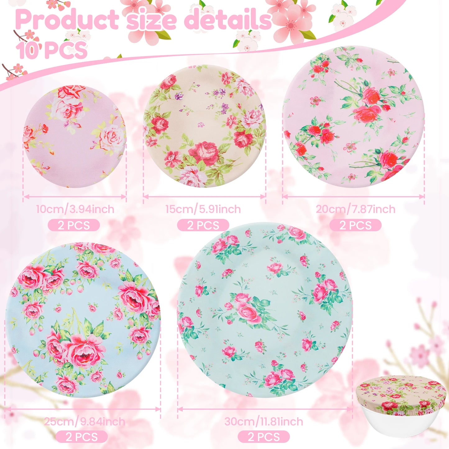 Herbruikbare katoenen komhoezen - set van 10 | Ecologische voedselopslag 