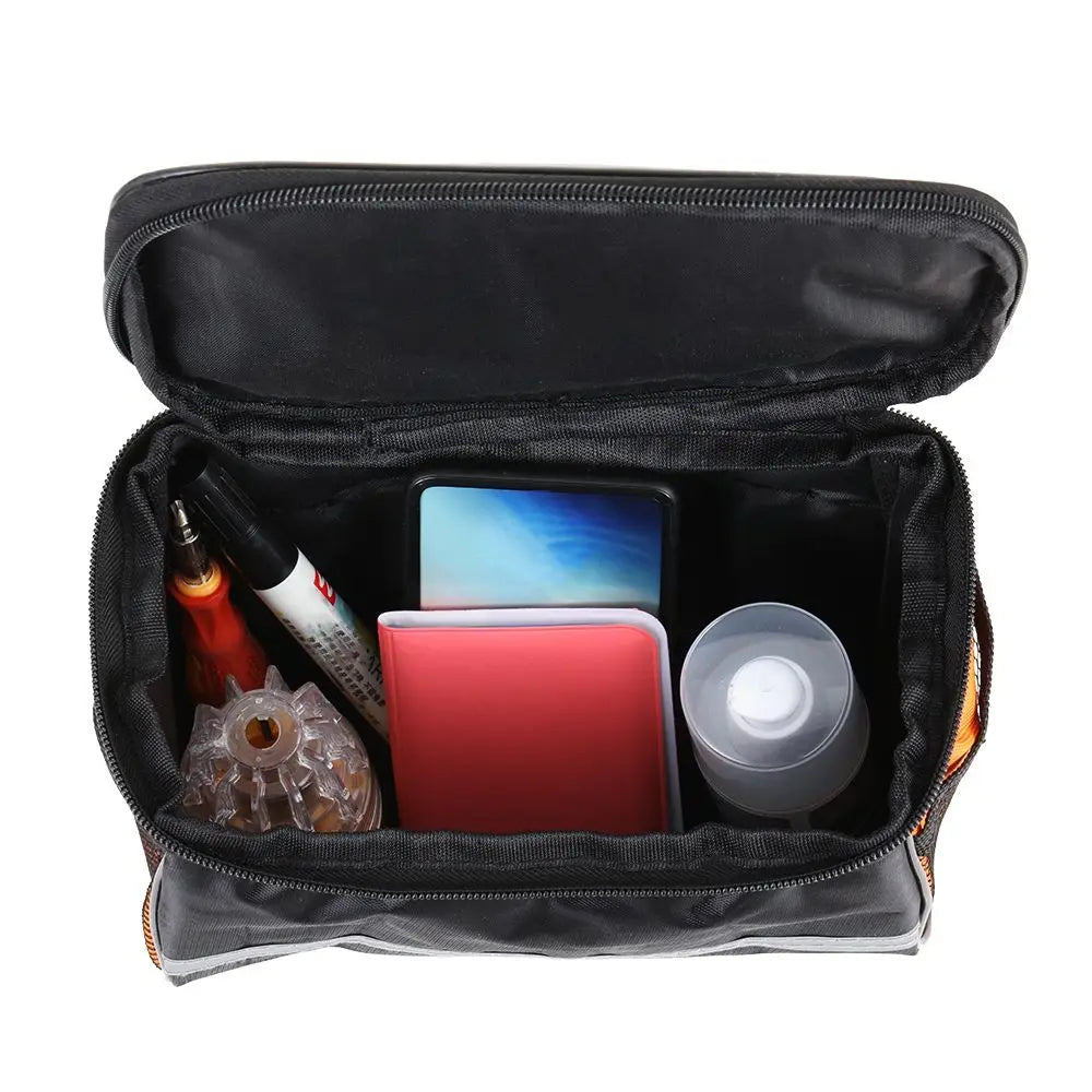 Waterproof Bicycle Handlebar Bag with Phone Holder & Reflective Strips