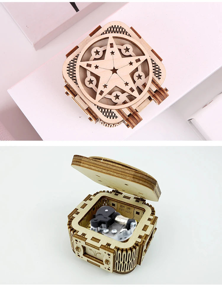 3D Spring Mechanism Music Box Do It Yourself Set