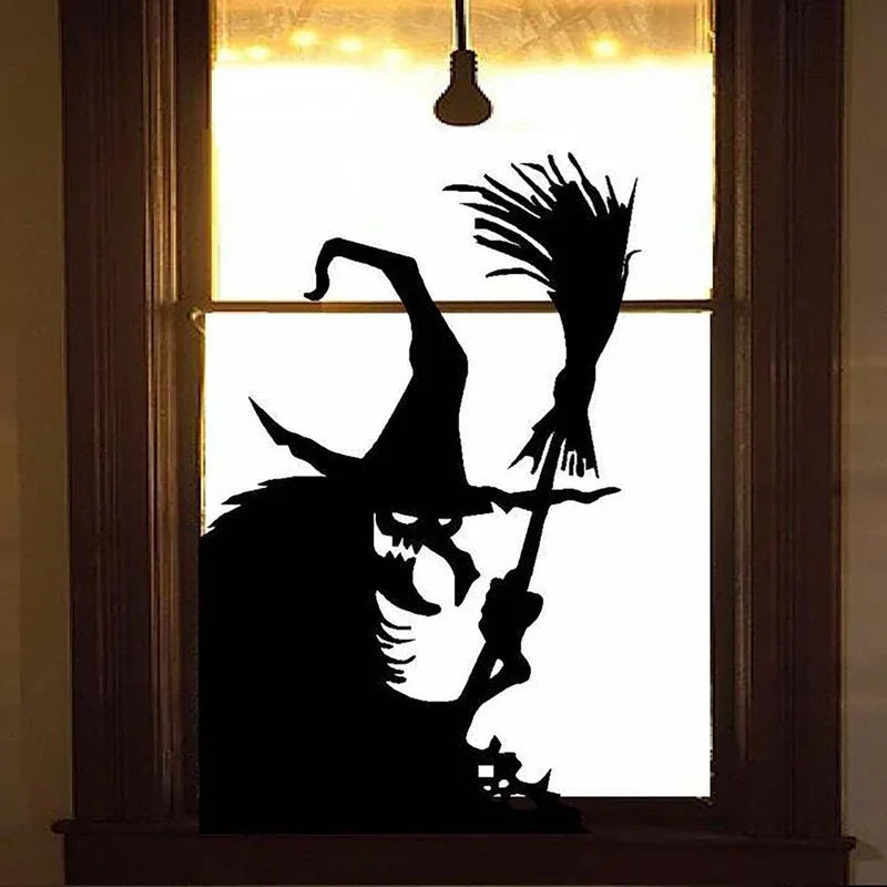 Halloween Scary Witch Door Window Decoration Sticker