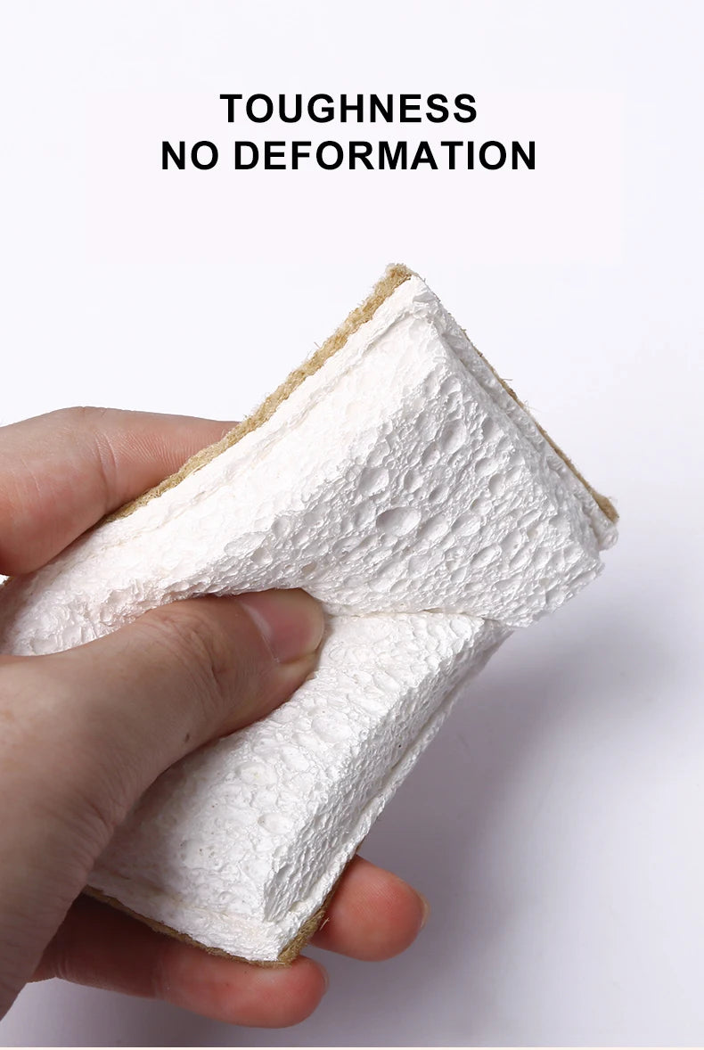 Natural Sisal & Wood Pulp Cotton Cleaning Pads  3PCS
