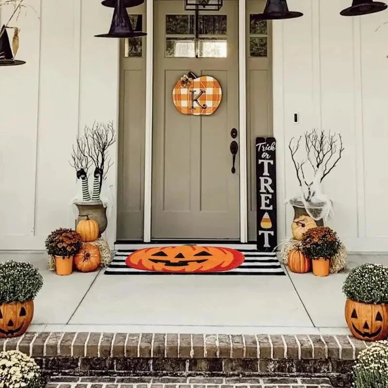 Halloween Pumpkins floor door mat