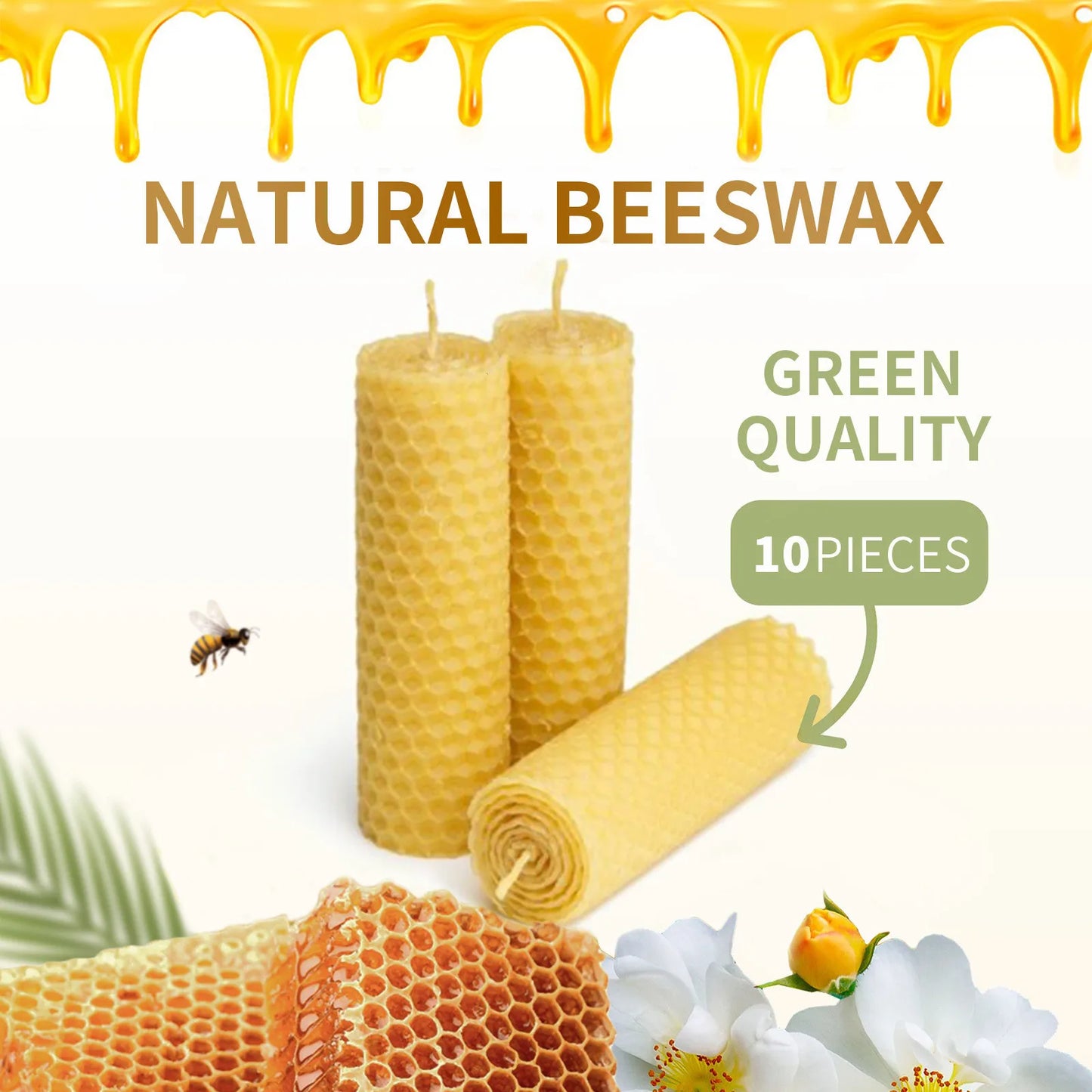 Handmade Beeswax Taper Candles – Craft Set