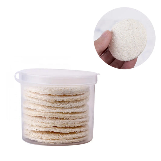 10 Pcs Natural Loofah Face & Body Exfoliating Pads