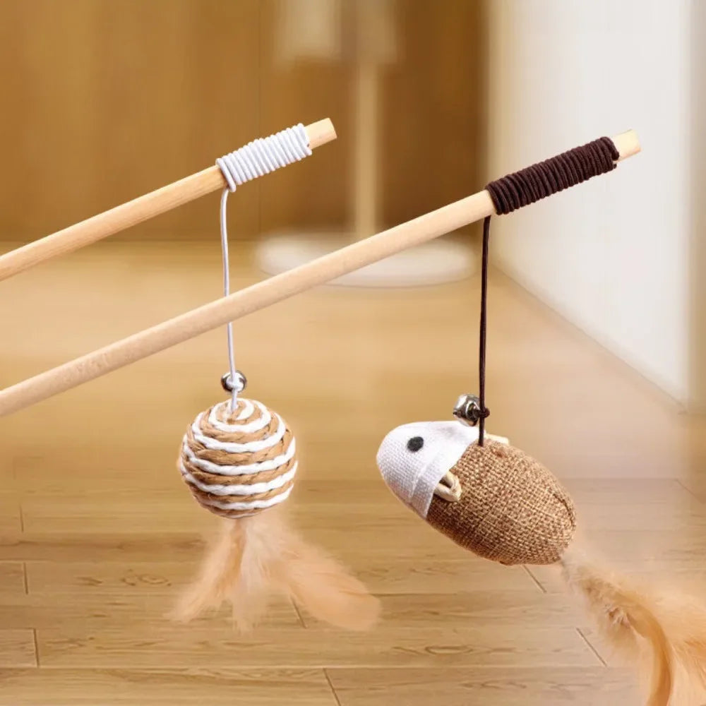 Teaser Feather Wand Toy