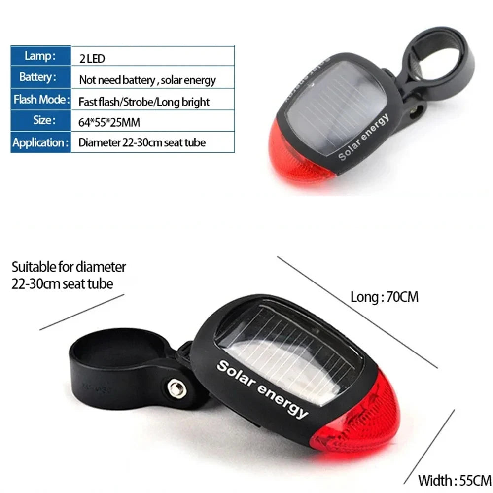 Solar Bicycle Night Riding Safety Lamp