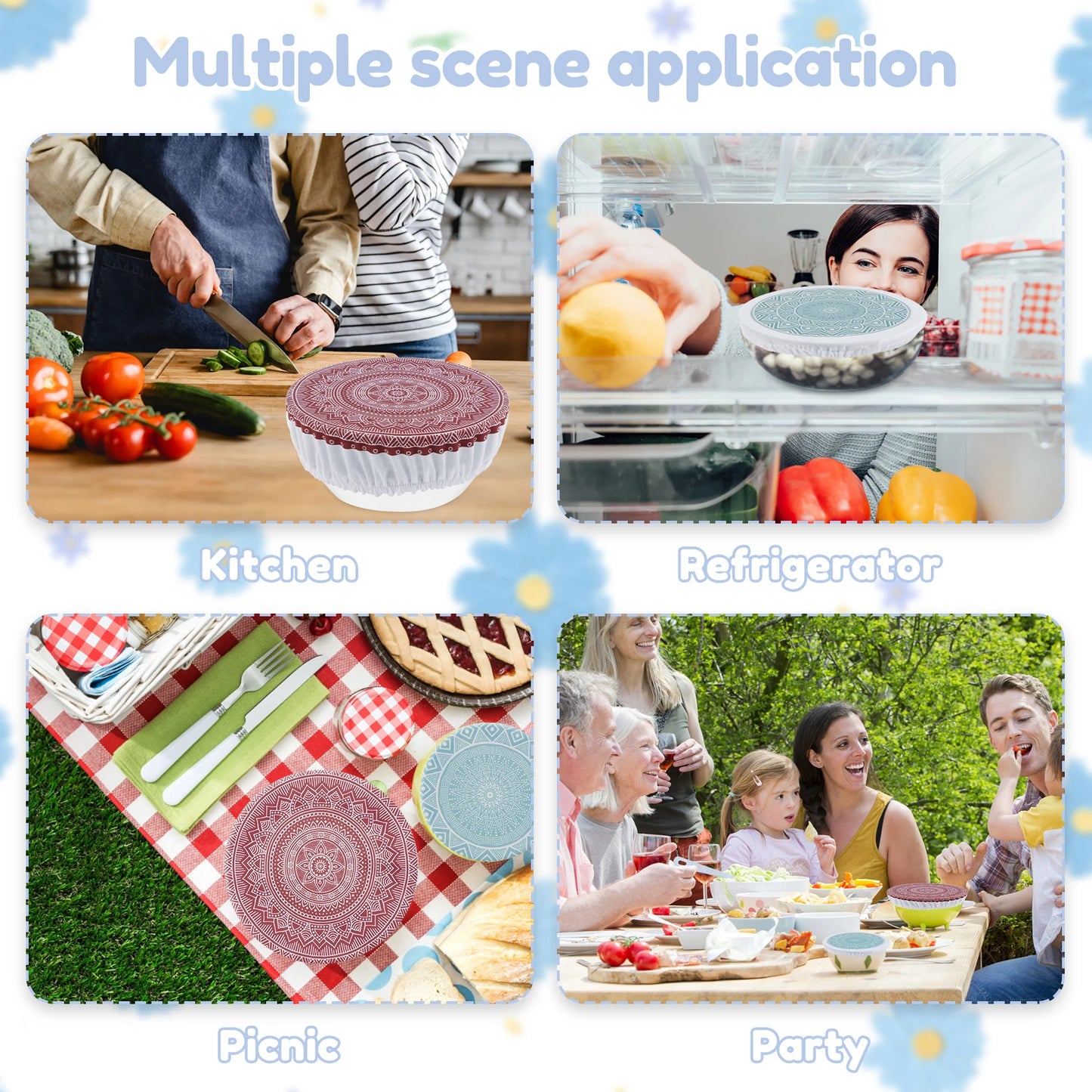 Herbruikbare katoenen komhoezen - set van 10 | Ecologische voedselopslag 