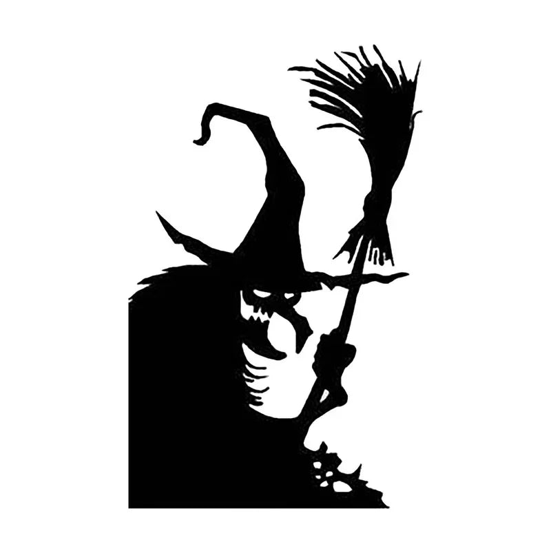 Halloween Scary Witch Door Window Decoration Sticker